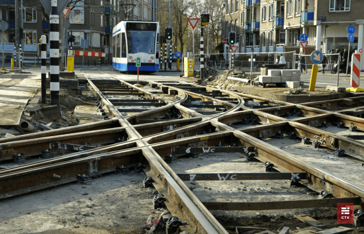 Строительство трамвайных путей